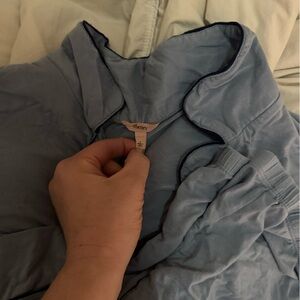Eberjey Light Blue Pajama Top and bottom